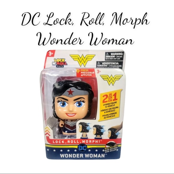 NIB DC Lock Roll Morph Wonder Woman 2 In 1 Hybrid Figure To Vehicle - Picture 1 of 8